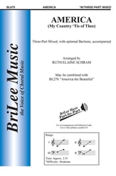 America Three-Part Mixed choral sheet music cover